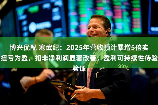 博兴优配 寒武纪：2025年营收预计暴增5倍实现扭亏为盈，扣非净利润显著改善，盈利可持续性待验证